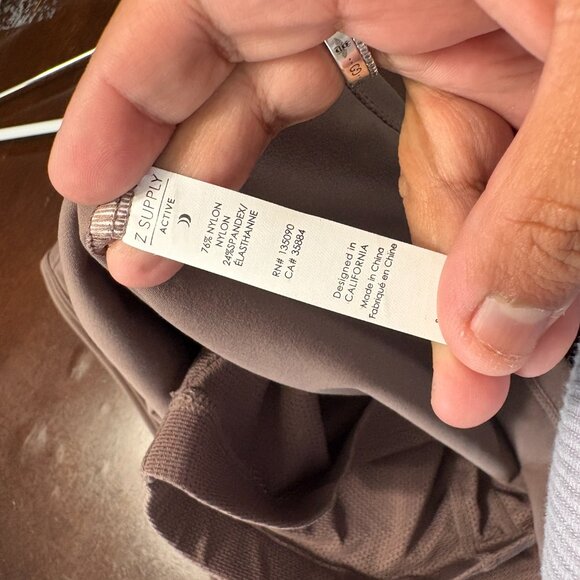 Z Supply Strength High Neck Tank Twilight Sky New Large Built in Bra - Picture 8 of 8